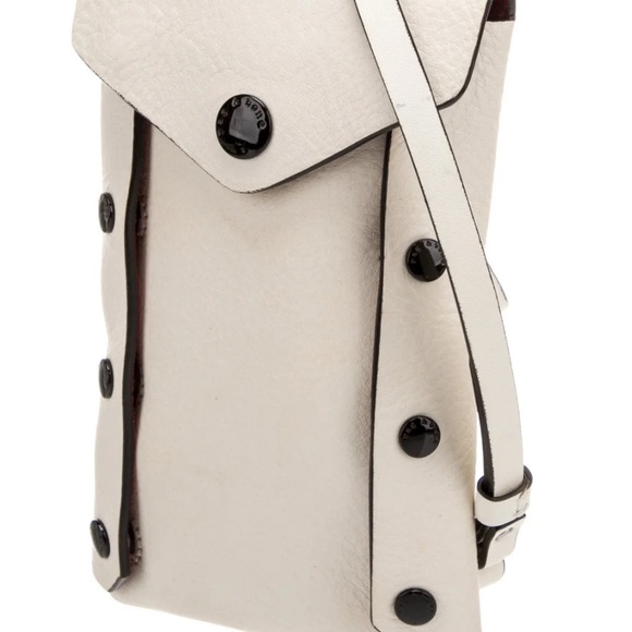 Rag & Bone Stylish Leather White Crossbody Bag - Picture 3 of 12